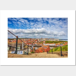 Stunning Whitby, 199 Steps Posters and Art